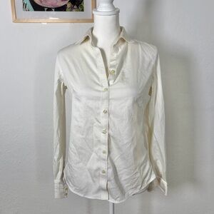 High Quality Basic White Button Down Blouse